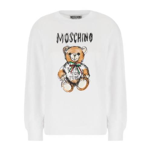 Sweatshirts Moschino , White , Dames