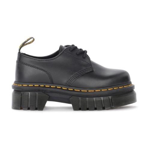 Zwarte Nappa Lux Audrick Veterschoen Dr. Martens , Black , Dames