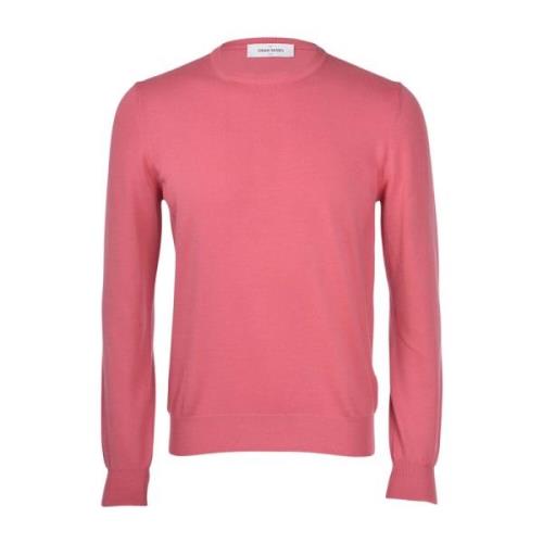 Round-neck Knitwear Gran Sasso , Pink , Heren