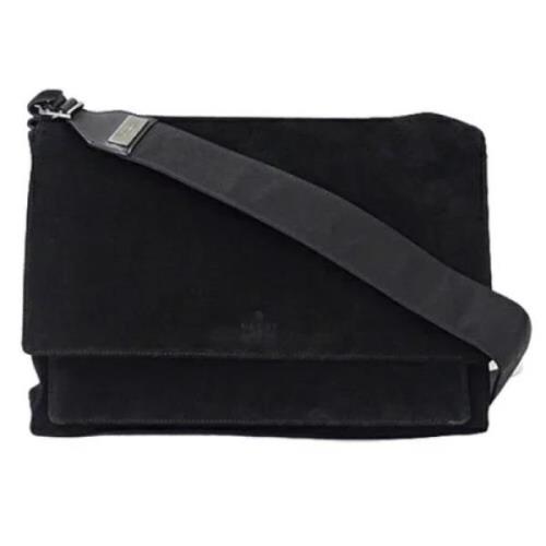 Pre-owned Suede shoulder-bags Gucci Vintage , Black , Dames