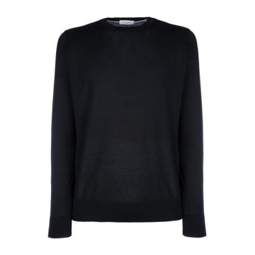 Round-neck Knitwear Paolo Pecora , Black , Heren