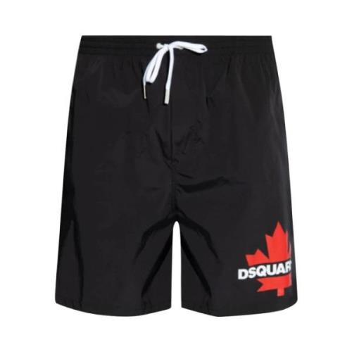 Zwarte Zee Shorts voor Mannen Dsquared2 , Black , Heren