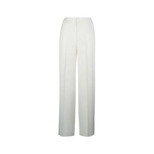 Wide Trousers PT Torino , White , Dames