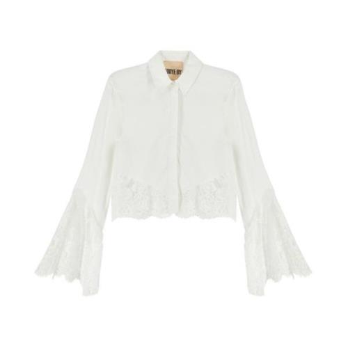 Witte Kant Shirt Aniye By , White , Dames