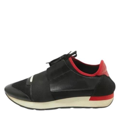 Pre-owned Mesh sneakers Balenciaga Vintage , Black , Dames