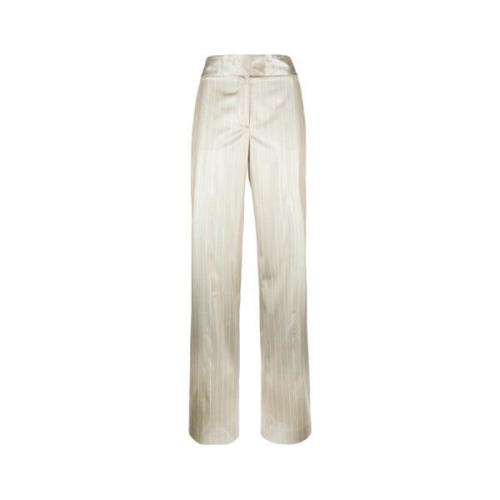 Straight Trousers Genny , Beige , Dames