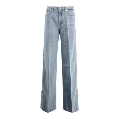 Wide Jeans 7 For All Mankind , Blue , Dames