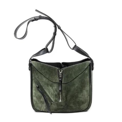Pre-owned Leather shoulder-bags Loewe Pre-owned , Green , Dames
