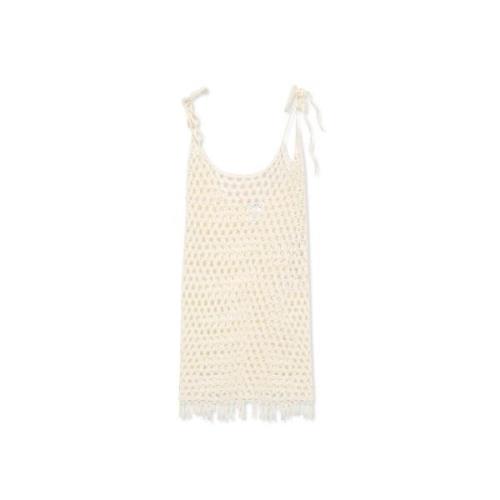 Gehaakte strandjurk Marysia , Beige , Dames