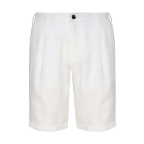 Casual Shorts Eleventy , White , Heren