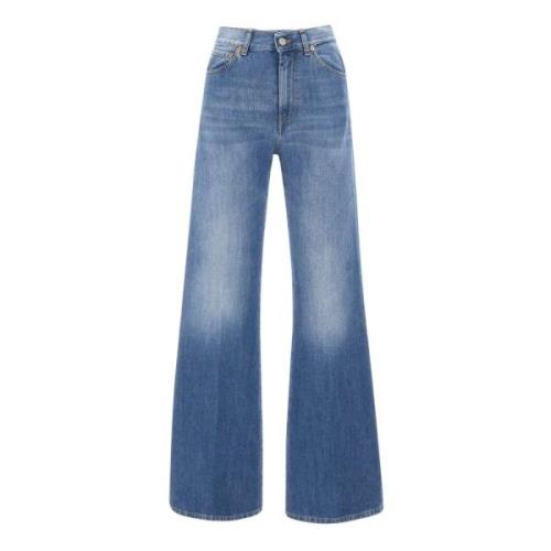 Wide Jeans Dondup , Blue , Dames