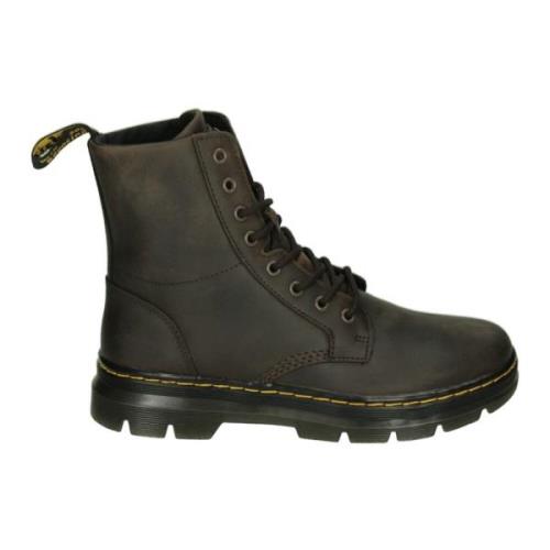 Leren Combs Laarzen Bruin Dr. Martens , Brown , Heren