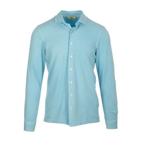 Lichtblauwe Overhemd Collectie Gran Sasso , Blue , Heren