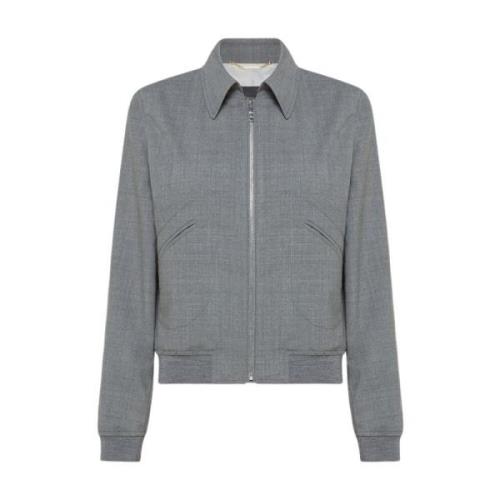 Bomberstijl Wollen Jas Seventy , Gray , Dames