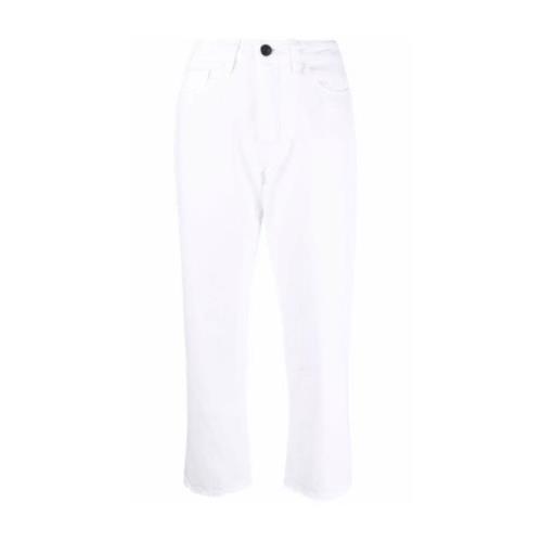 Cropped Jeans 3X1 , White , Dames