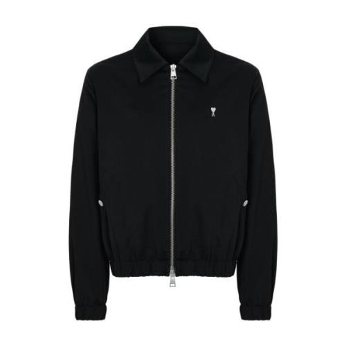 Light Jackets Ami Paris , Black , Heren