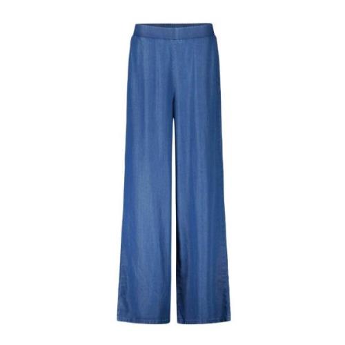 Wide Trousers Rich & Royal , Blue , Dames