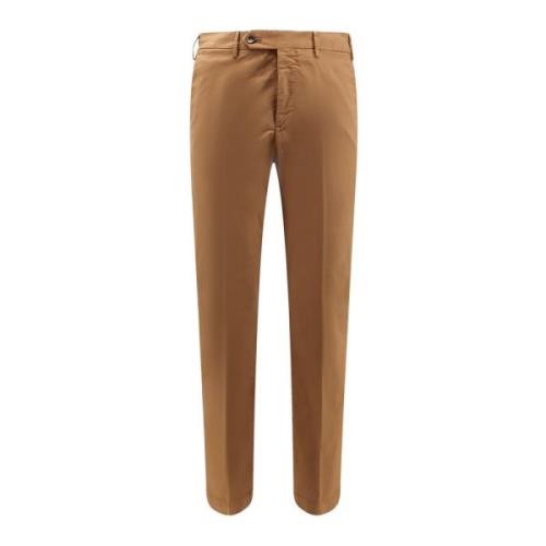Slim-fit Trousers PT Torino , Brown , Heren