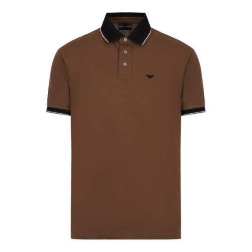 Polo Shirts Emporio Armani , Brown , Heren