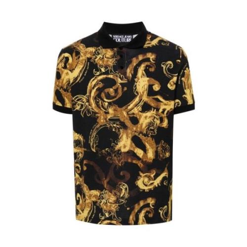 Polo Shirts Versace Jeans Couture , Black , Heren