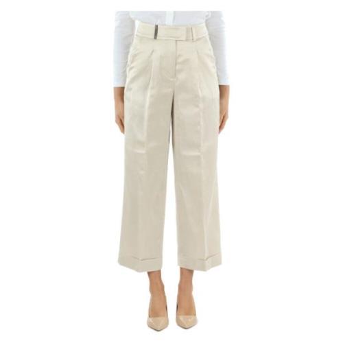 Trousers Peserico , Beige , Dames