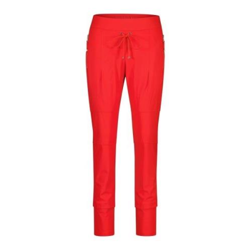 Slim-fit Trousers Raffaello Rossi , Red , Dames