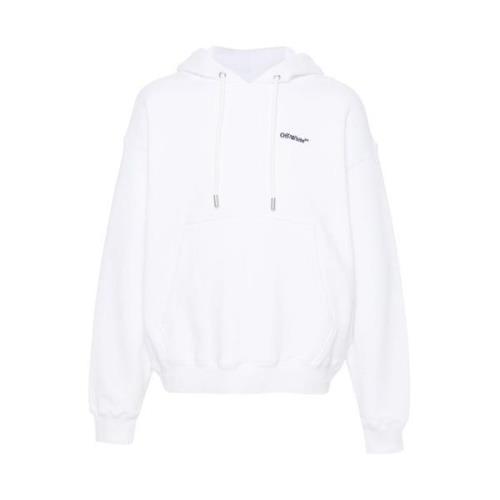 Sweatshirt met geborduurd logo Off White , White , Heren