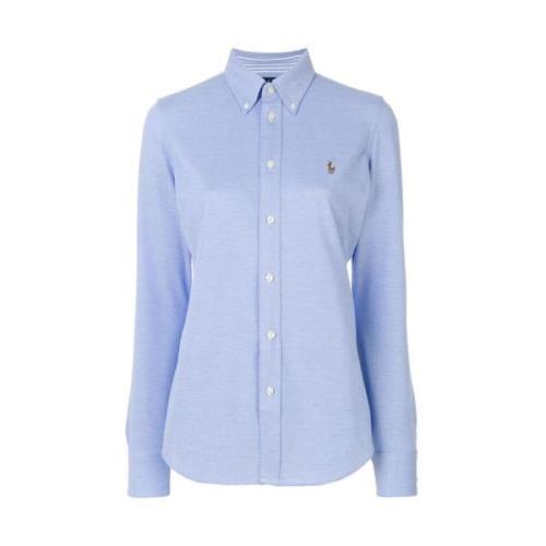 Luxe op maat gemaakt poloshirt Ralph Lauren , Blue , Dames