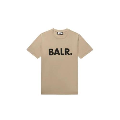 Klassieke Straight T-Shirt Balr. , Beige , Heren