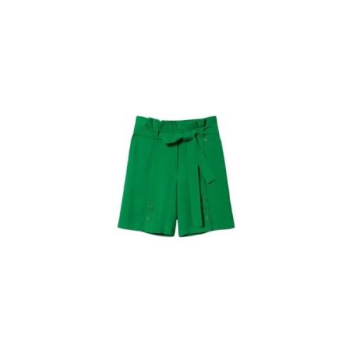 Short Shorts Twinset , Green , Dames