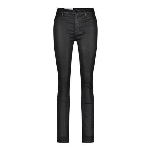 Super Skinny Enkellange Jeans 7 For All Mankind , Black , Dames