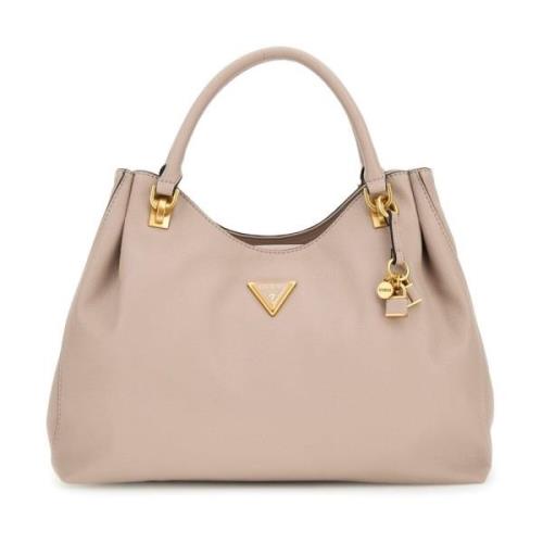 Handtas met schouderband Guess , Beige , Dames