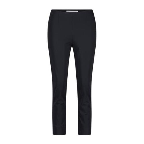 High-Waist Slim Fit Elastische Taille Broek Raffaello Rossi , Black , ...