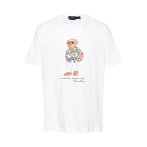 Polo Bear Jersey T-shirt Ralph Lauren , White , Heren