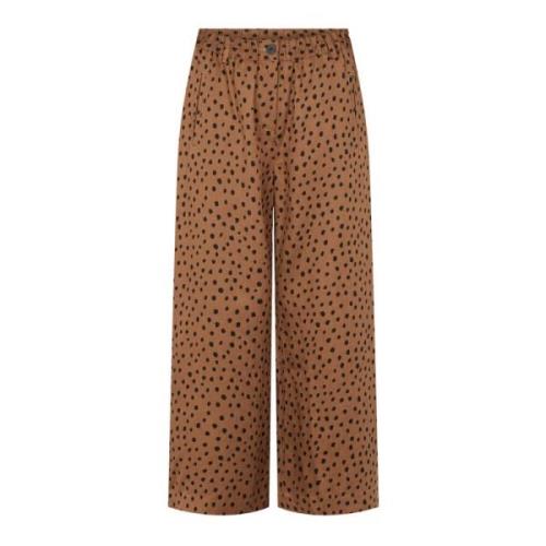 Wide Trousers LauRie , Brown , Dames