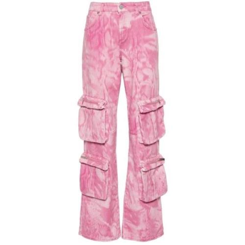 Wide Trousers Blumarine , Pink , Dames