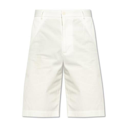 Shorts met logo Dolce & Gabbana , White , Heren