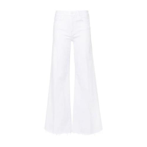 Wide Trousers Mother , White , Dames