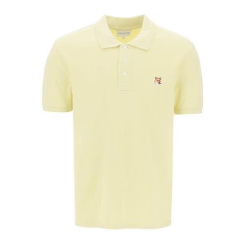 Polo Shirts Maison Kitsuné , Yellow , Heren