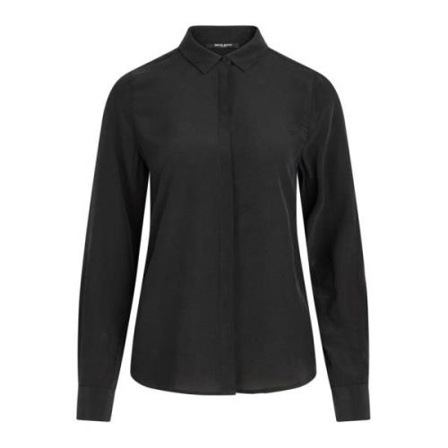 Elegante Zijden Shirt Lilliebbcorinna Zwart Bruuns Bazaar , Black , Da...