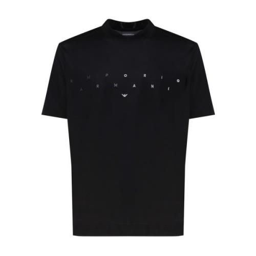 T-Shirts Emporio Armani , Black , Heren