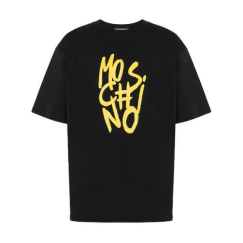 T-Shirts Moschino , Black , Heren