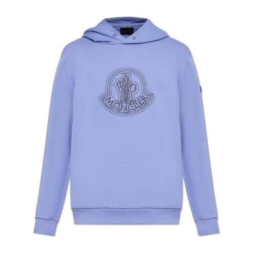 Bedrukte hoodie Moncler , Purple , Heren