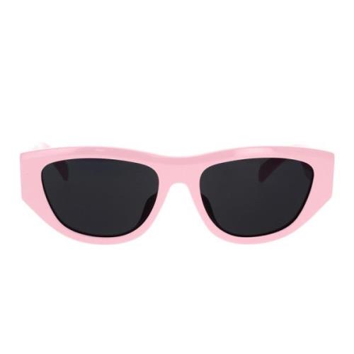 Stijlvolle Cat-Eye Zonnebril in Lichtroze Celine , Pink , Unisex