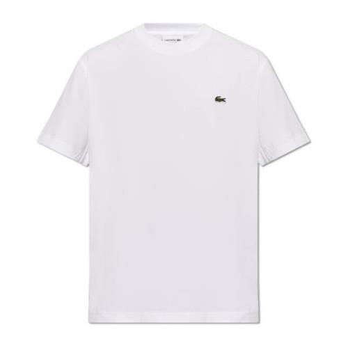 T-shirt met logo Lacoste , White , Heren