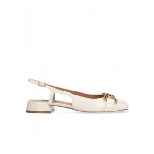 Renée 25 Loafers Creme Bibi Lou , White , Dames