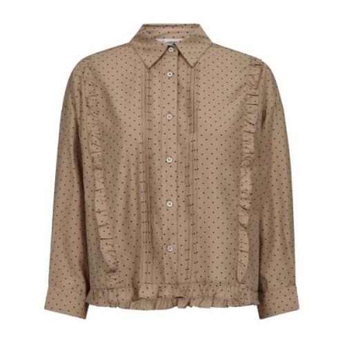 Matildacc Dot Blouse Kameel Co'Couture , Green , Dames