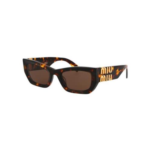 Stijlvolle Vau06B Zonnebril Miu Miu , Brown , Dames