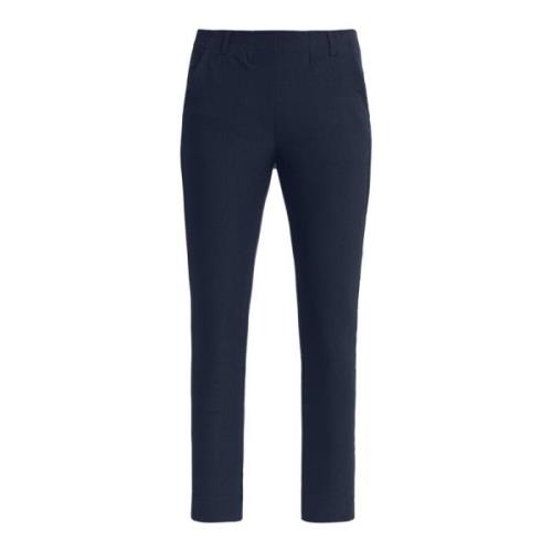 Marineblauwe Slimme Crop Broek Elizabeth LauRie , Blue , Dames