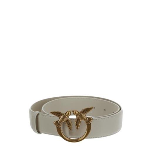 Leren riem in Pinko-stijl Pinko , White , Dames